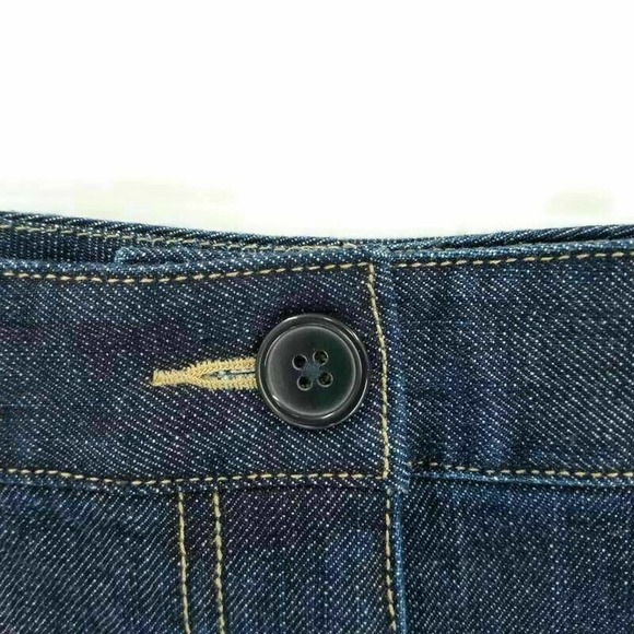 Talbots Womens Straight Jeans Blue Stretch Dark Wash Pocket High Rise Denim 12 - Picture 6 of 8